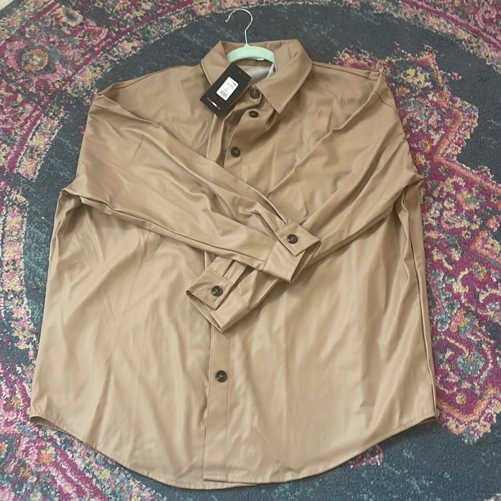 FASHION NOVA: Always Real Never Faux Leather Shirt